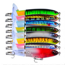 Kit de Iscas Artificiais Giratórias para Pesca (Compre 6 Leve 8)